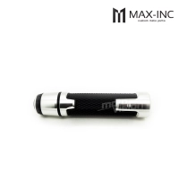 Paire de poignées avec inserts en aluminium et embout