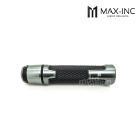 Paire de poignées avec inserts en aluminium et embout