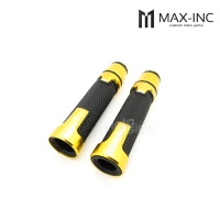 Paire de poignées avec inserts en aluminium et embout