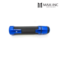 Paire de poignées avec inserts en aluminium et embout