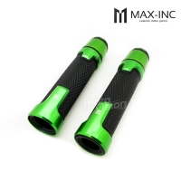 Paire de poignées avec inserts en aluminium et embout