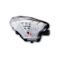 Feu led chromé avec clignotants intégrés pour yamaha mt07 14-