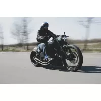V de carénage "bobbstr" harley softail flst fxst 2000-2017
