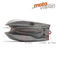 Réservoir brut cafe racer classique