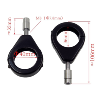 Support de relocalisation des clignotants ou feux 31 - 36 mm