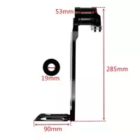 Supporto per pedale di estensione per cavalletto per moto nero cromato per Harley Touring Road King Street Glide CVO 1991- 2022  201355758