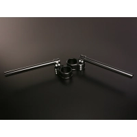 Demi guidon 1" en aluminium cnc noir pour harley davidson v rod