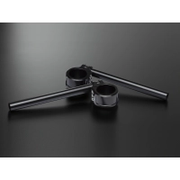 Demi guidon abm basic 22mm en aluminium cnc noir pour yamaha r6 2003-2020 honda cbr xx cbr600f