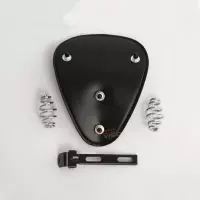 Selle pilote custom avec ressort pour harley sportster bobber
