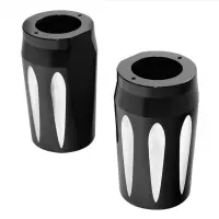 Caches tube de fourche bas en aluminium cnc harley davidson twim cam 1999-2017