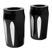 Caches tube de fourche bas en aluminium cnc harley davidson twim cam 1999-2017