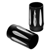 Caches tube de fourche bas en aluminium cnc harley davidson twim cam 1999-2017