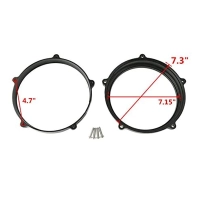 Boitier de phare avant avec câblage, 5,75" 14,7cm harley sportster xl1200x dyna