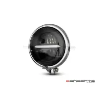 Phare à led classique / moderne en métal de style bates de 5,75 po, chrome