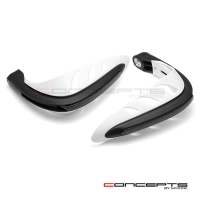 Protège main avec feu de position bleu et clignotants 22mm