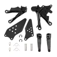 Kit platines reposes pieds avants origine pour kawasaki zx10 06-10
