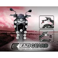 Film de protection anti-gravillons eazi-guard® pour kawasaki  z900 2017