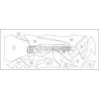 Film de protection anti-gravillons eazi-guard® pour kawasaki  z900 2017