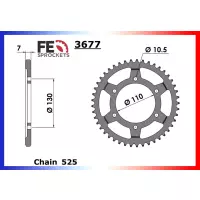 Kit chaine france équipement yamaha mt09 '13/15, mt-09 tracer '15 16x45, chaine 525roxw'ring ultra renforcee - couronne acier