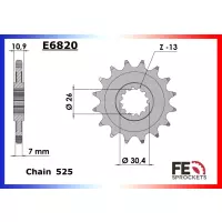Kit chaine france équipement yamaha mt09 '13/15, mt-09 tracer '15 16x45, chaine 525roxw'ring ultra renforcee - couronne acier