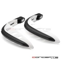 Protège main avec feu de position bleu et clignotants 22mm