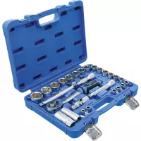 Coffret de douilles | 12,5 mm (1/2") | en pouces | 27 pièces