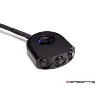 Commodo 22mm aluminium cnc 1 on/off - 2 poussoirs