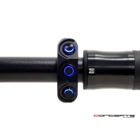 Commodo 22mm aluminium cnc 1 on/off - 2 poussoirs