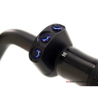 Commodo 22mm aluminium cnc 1 on/off - 2 poussoirs