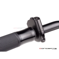 Commodo 22mm aluminium cnc 1 on/off - 2 poussoirs