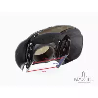 Carénage de phare avant noir avec bulle fumée pour harley touring softail sportster