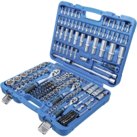 Coffret de douilles six pans | 6,3 mm (1/4") / 10 mm (3/8") / 12,5 mm (1/2") | en pouce | 192 pièces