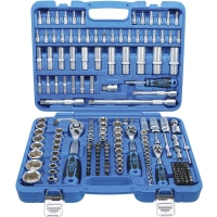 Coffret de douilles six pans | 6,3 mm (1/4") / 10 mm (3/8") / 12,5 mm (1/2") | en pouce | 192 pièces