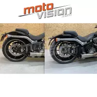 Kit d'abaissement arrière chromé harley-davidson toutes softail 2000-2017