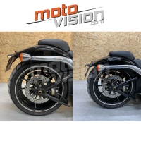 Kit d'abaissement arrière chromé harley-davidson toutes softail 2000-2017