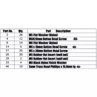Kit visserie de carénage ducati 848 1098 1198