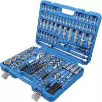 Coffret de douilles douze pans | 6,3 mm (1/4") / 10 mm (3/8") / 12,5 mm (1/2") | 192 pièces