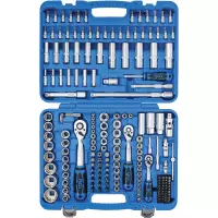 Coffret de douilles douze pans | 6,3 mm (1/4") / 10 mm (3/8") / 12,5 mm (1/2") | 192 pièces