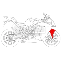 Garde boue carbone ktm 1290 rc8 2012-..