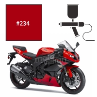 Peinture kawasaki passion red zx6r 2002-2012