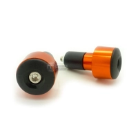 Embouts de guidon courts 17 mm en aluminium anodisé