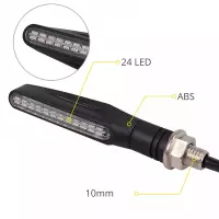 Paire de clignotants led séquentiels universels + feux de jour