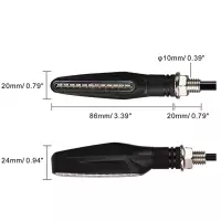 Paire de clignotants led séquentiels universels + feux de jour