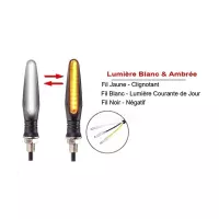 Paire de clignotants led séquentiels universels + feux de jour