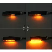 Paire de clignotants led séquentiels universels + feux de jour