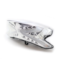 Feu led chrome avec clignotants séquentiels intégrés pour honda pcx 2015+