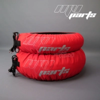 Paire de couverture chauffante rouge auto-régulée à 80 degrés