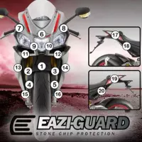 Film de protection anti-gravion eazi-guard® pour aprilia rsv4 2015-2017