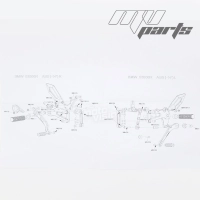 Commandes reculées mv parts bmw s1000rr 2011-2014 s1000r 2011-2016