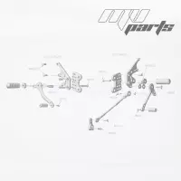 Commandes reculées mv parts kawasaki zx14r / zzr 2012-2020